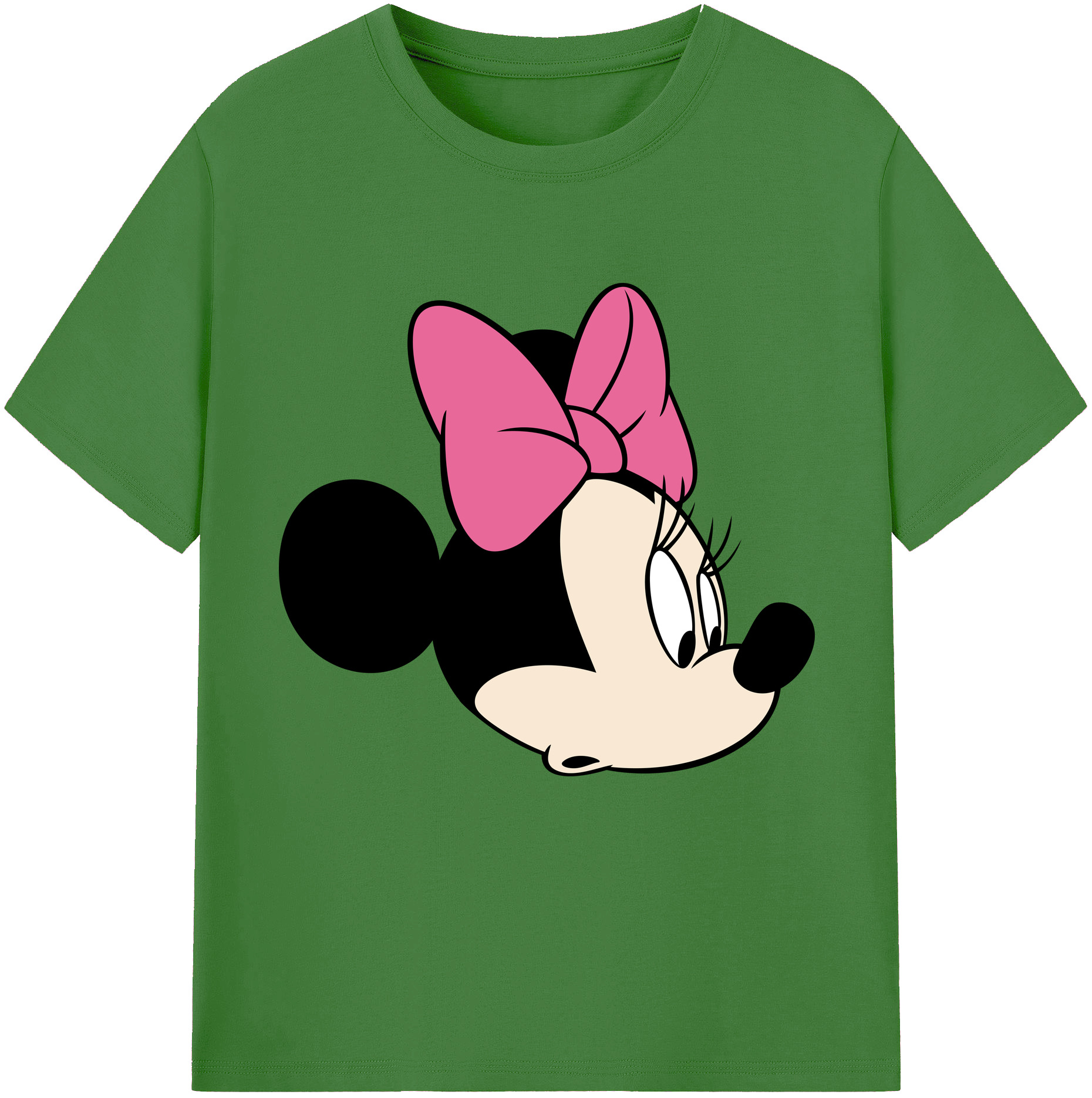（画像用） ミッキーマウス Mickey Mouse レディースカジュアルプリントTシャツ（綿100％）